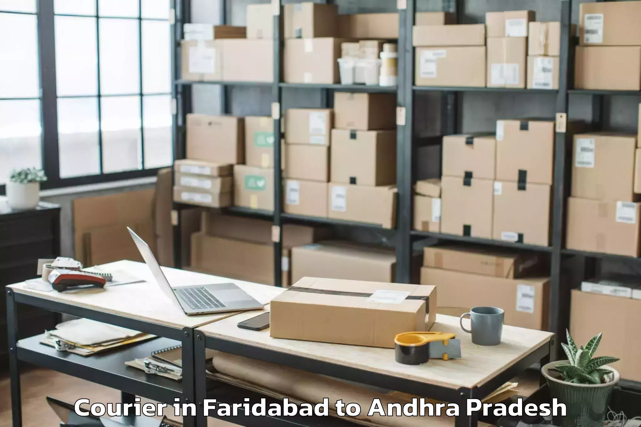 Get Faridabad to Pedana Courier